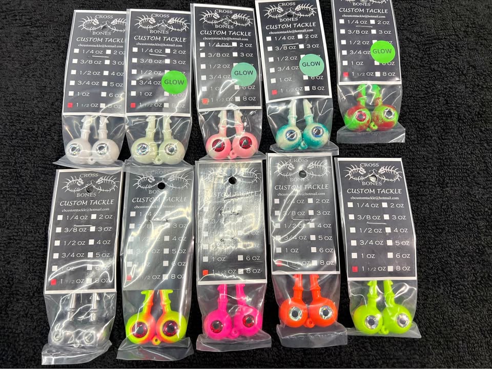 CrossBones Fluke jigs